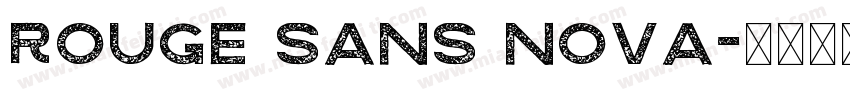 rouge sans nova字体转换